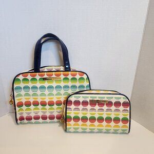 Adrienne Vittadini Toiletries & Cosmetic Bag Set